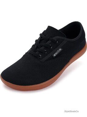 Wide Canvas Barefoot Minimalist Sneakers Zero Drop Sole Casual Walking Shoes